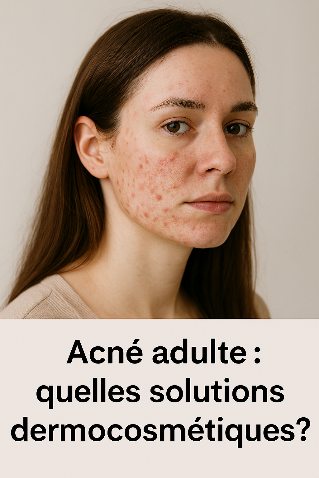 Acné adulte : quelles solutions dermocosmétiques ?