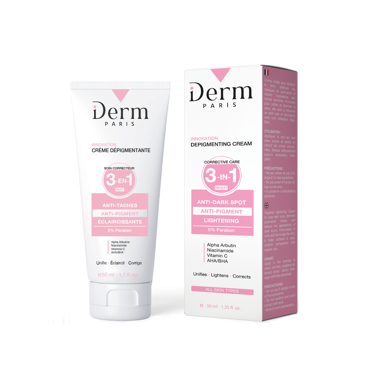 Crème Dépigmentante 3-en-1 Anti-taches